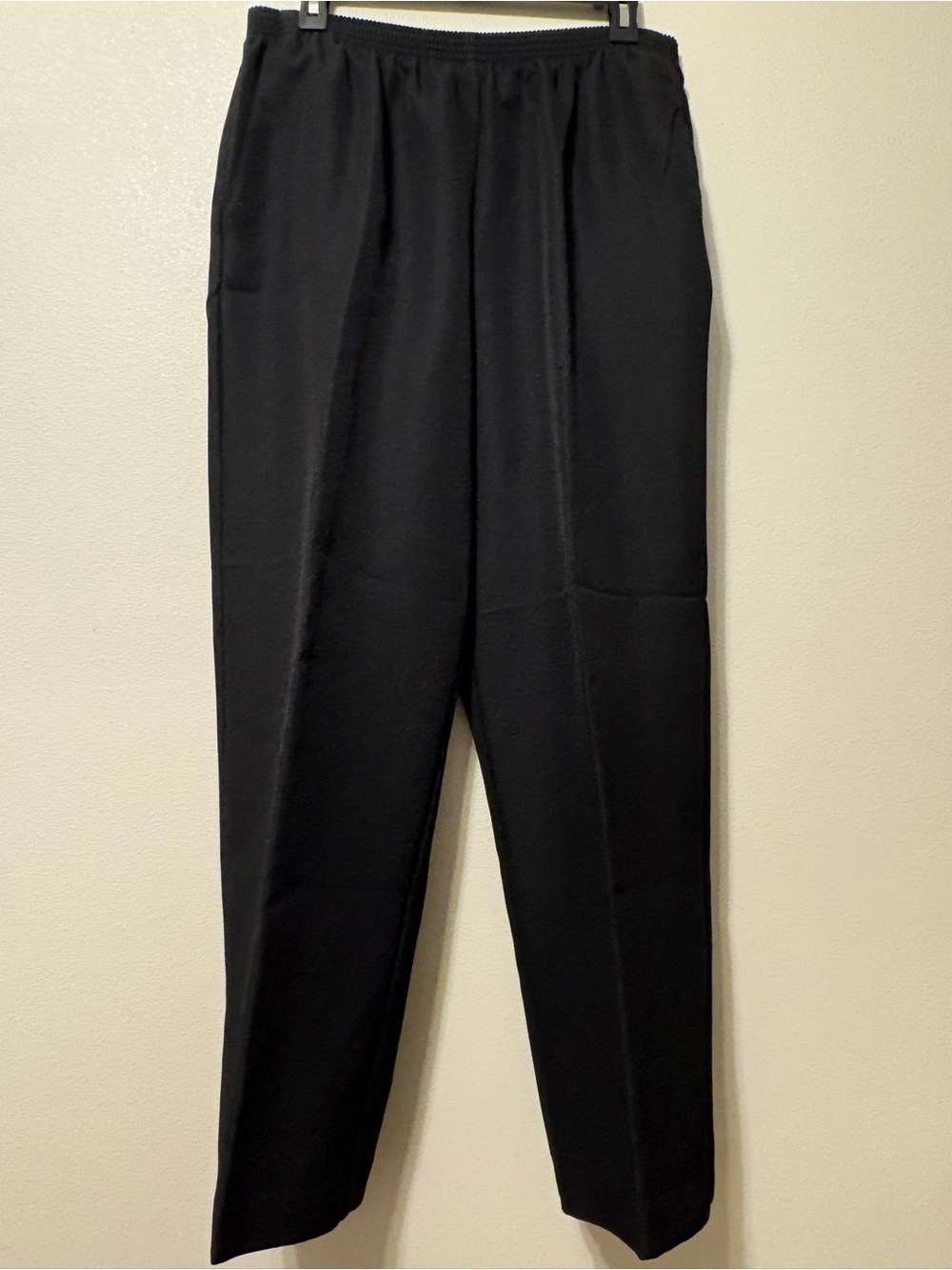 Alfred Dunner Black Straight-Leg Women's Pants